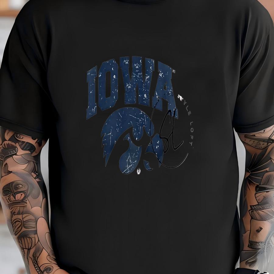 Distressed Iowa Hawk Tee T-shirt