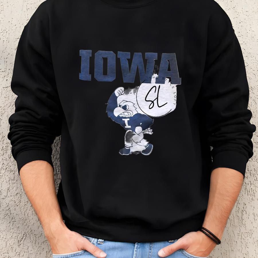 Iowa Herky Graphic Crew Sweatshirt Iowa Herky Graphic Crew Sweatshirt