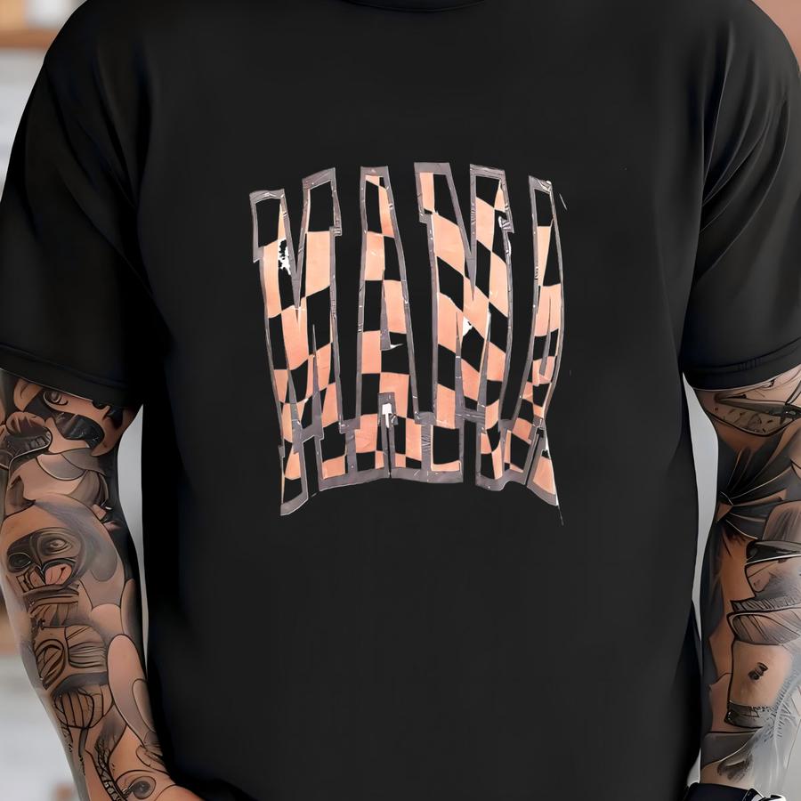 Checkered Mama Graphic Tee T-shirt