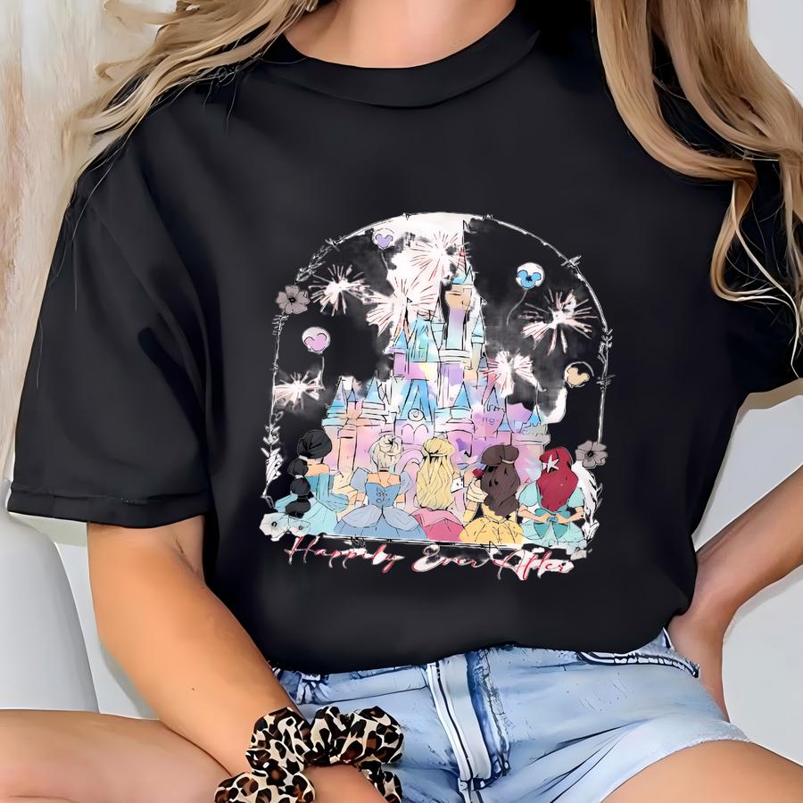 Princess Castle Shirt For Toddler Girls, Happily Ever After Tee, Cute Kids Land Trip Outfit, Magical Vacation Hoodie For Girls T-shirt