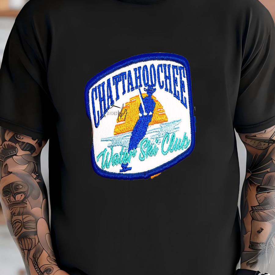 Chattahoochee Water Ski Club Patch - Trucker Hat Patch - Iron On - Music River - Y - Funny Summer Boat Lake Water T-shirt