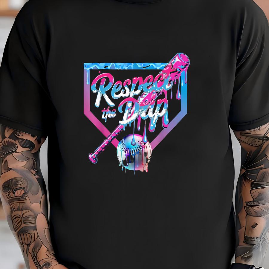 Baseball Drip Ice Cream Drip Baseball Unisex Hoodie, Baseball Season, Game Day Sweatshirt, Gifts For Women And Men, Vintage Unisex Hoodie T-shirt