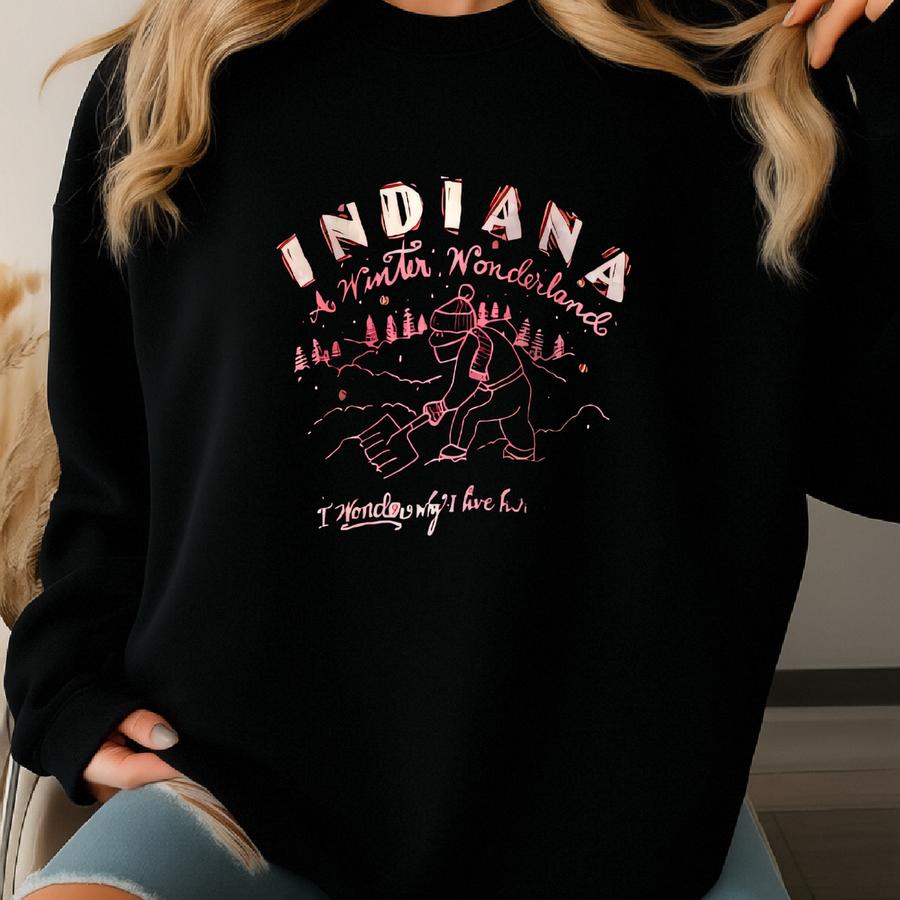 Vintage 90s Distressed A Sweatshirt Winter Wonderland Crewneck Sweater Pullover Streewear Sportswear Style Nice Red Colour Size Large Sweatshirt