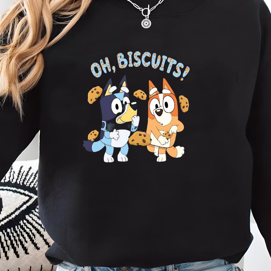 Shirt Oh Biscuits Blue Dog Shirts Blue Dog Birthday Party Shirt Blue Dog Family Matching Tee Cute Blue Dog Tee Gift For Party Sweatshirt