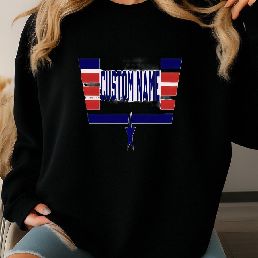 Maverick Goose Viper Shirt, Custom Name Shirt, Grunge Effect Shirt, Custom Logo Shirt Sweatshirt