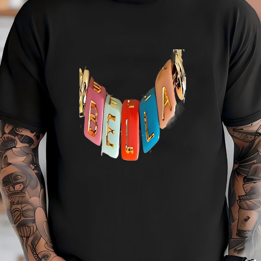 18k Gold Plated Personalized Name Bracelet For Women And Kids - Dainty Adjustable Word Bracelet - Custom Colorful Letter Jewelry For Her T-shirt