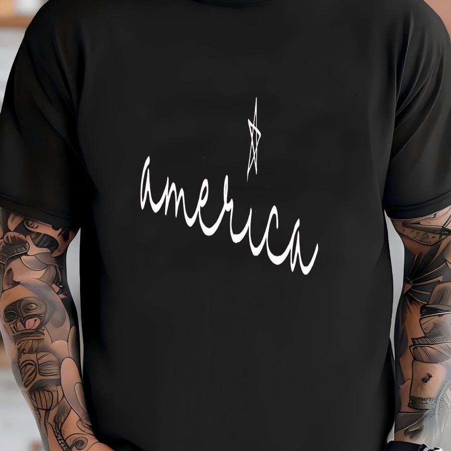 Minimalist America Shirt, America Shirt, 4th Of July Shirt, Usa Shirt, Shirt For 4th Of July, Memorial Day Shirts, Patriotic T-shirt