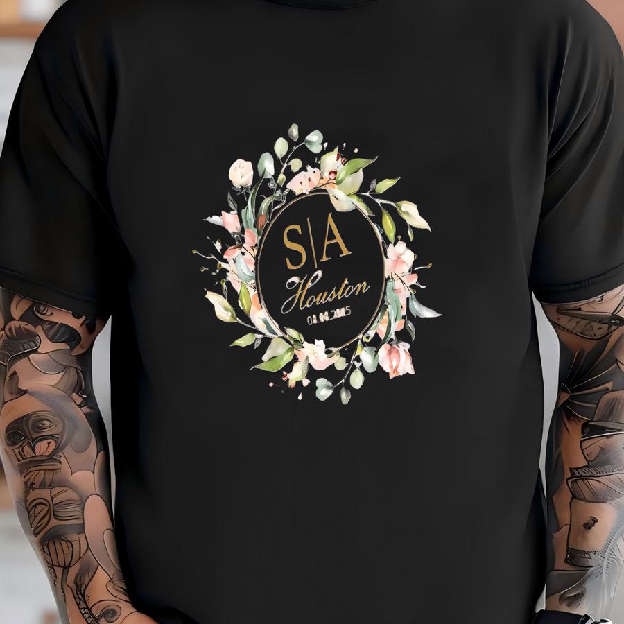 Custom Couple Name Napkins, Personalized Wedding Anniversary Cocktail Napkins, Customized Wedding Napkins, Wedding Party Napkins T-shirt