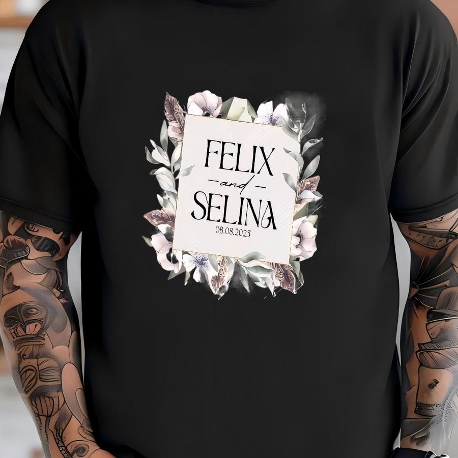 Custom Anniversary Cocktail Napkins, Customized Wedding Napkins With Name, Personalized Wedding Napkins, Personalized Beverage Napkins T-shirt