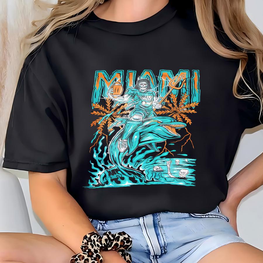 Vintage Tyler Hill Skeleton Hoodie, Miami Football Heavyweight Sweatshirt, Unisex Shirt, Washed Hoodie, Gift For Him Gift For Her. T-shirt