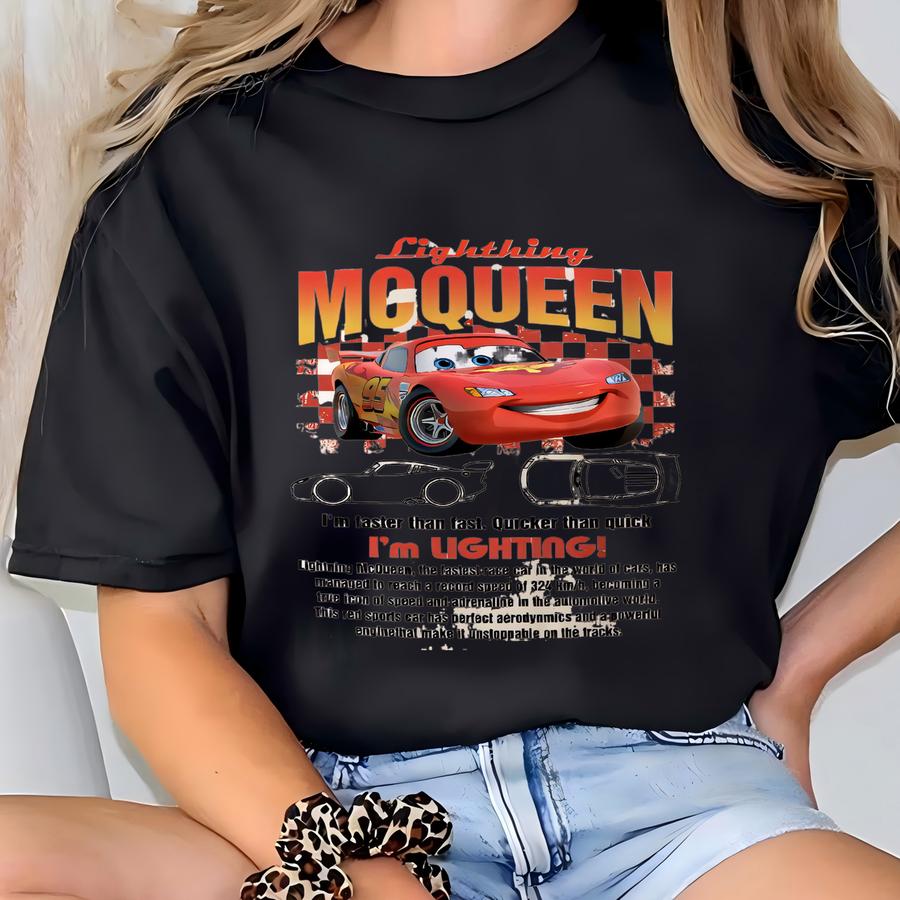 2 Sided I'm Mcqueen Shirt, Cars Matching Shirt, Cars Movie Shirt, Couple Shirts, Mcqueen And Sally Couple Shirt, Couple Matching Shirt T-shirt