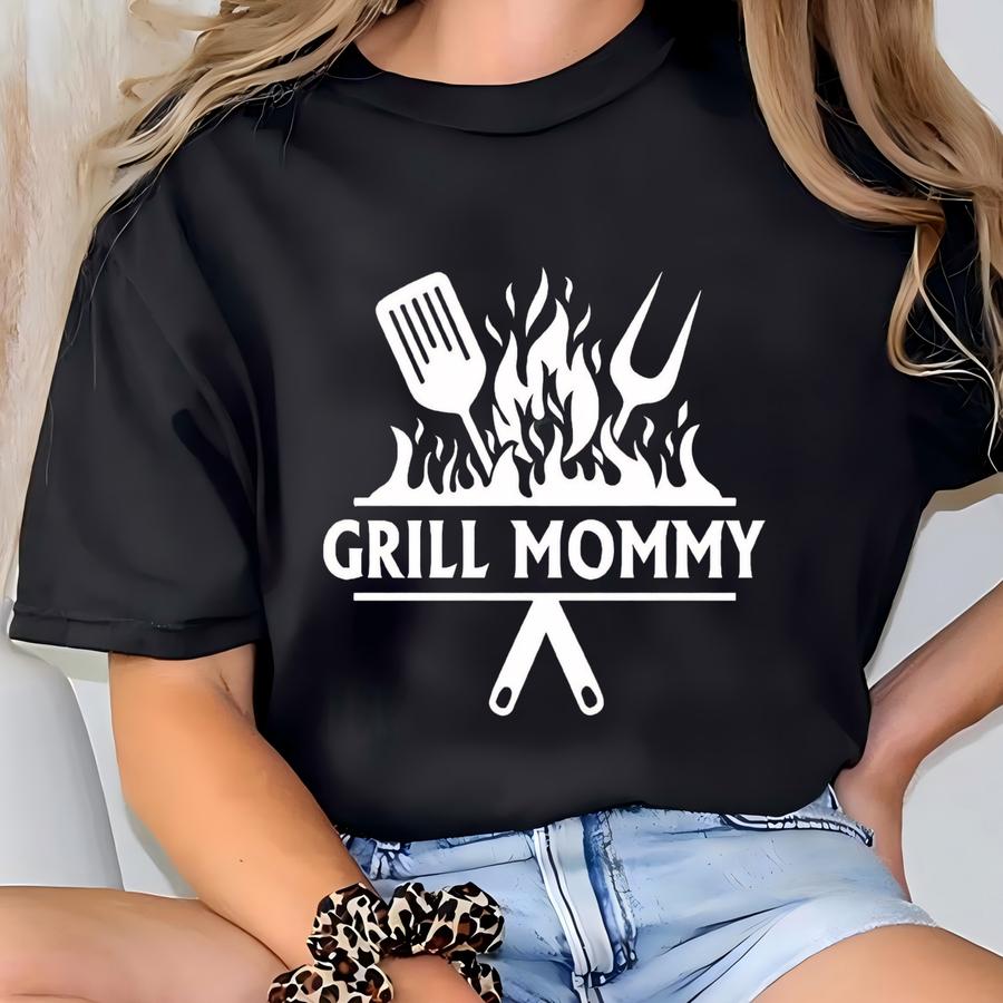 Personalized Apron - For Women, Grill Mom Apron, Mother Day Gift, Custom Mens Apron, Grill Apron Men, Bbq Mom Apron, Chef Gift Apron T-shirt