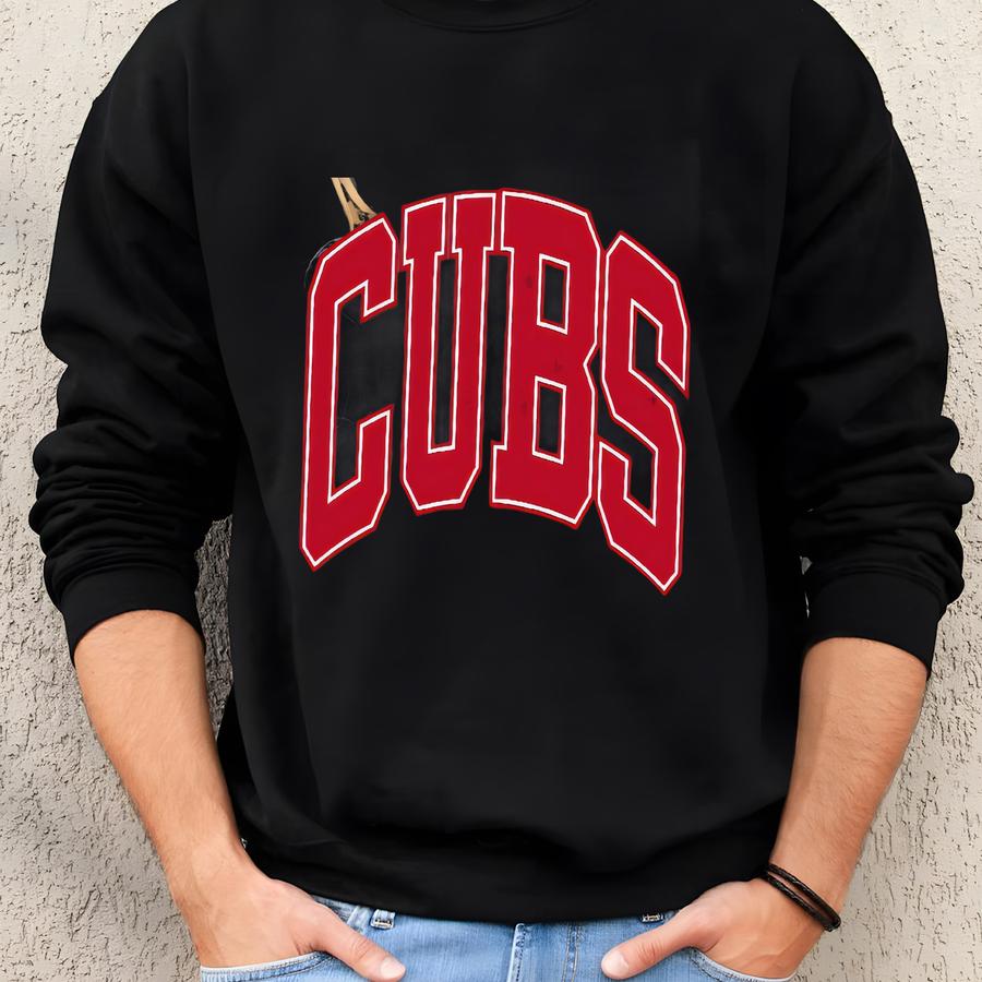 Cubs Shirt, Game Day Shirt, Cubs Shirt, Varsity Letter, Vintage Cubs Shirt, Cubs Mascot, Retro Cubs Shirt, Baseball Shirt Sweatshirt