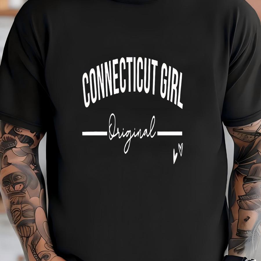 Connecticut Girl, Connecticut Native, Connecticut State, Outdoor Lover, Nature Lover Gift, Womens Connecticut Shirt, Connecticut Pride Tee T-shirt