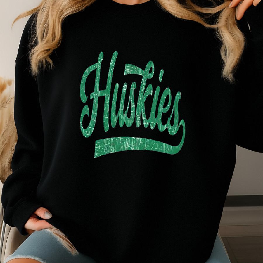 Huskies Shirt Vintage Huskies Game Day Tshirt For Women Sweatshirt