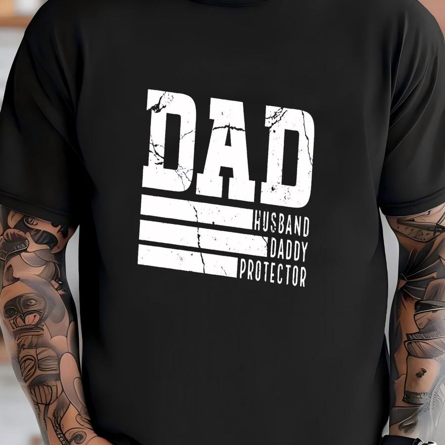 Dad Shirt, Dad Husband Protector Daddy Shirt, Funny Dad Shirt, Father's Day Shirt, New Dad Shirt, Cute Daddy Shirt, Dad Gift T-shirt