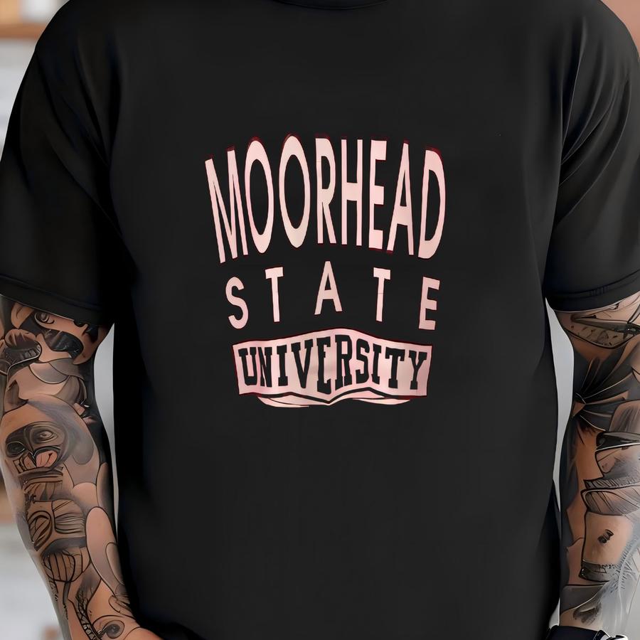 Vintage 90's Moorhead State Red Sweatshirt Moorhead State University Spell Out Sweater Moorhead State University Pullover Size Xl T-shirt