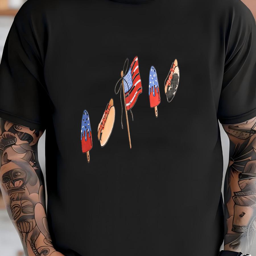 Patriotic Icons Tee -- Short Sve Tee T-shirt