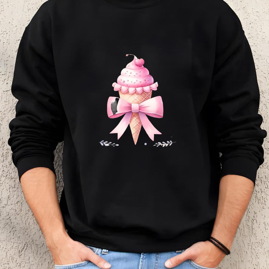 Summer Shirt Ice Cream Graphic Tee, Cute Vacation Shirt Self Care Gift,  Mental Health Tee Pastel Positive Tshirt Sweatshirt