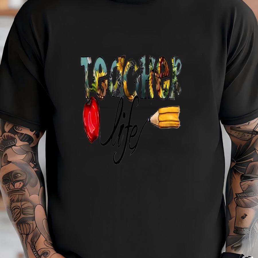 Teacher Life Shirt, Cute School Shirt, Back To School, Team Teacher Shirt, Funny Teacher Gift, Teacher Appreciation, Inspirational Teacher T-shirt