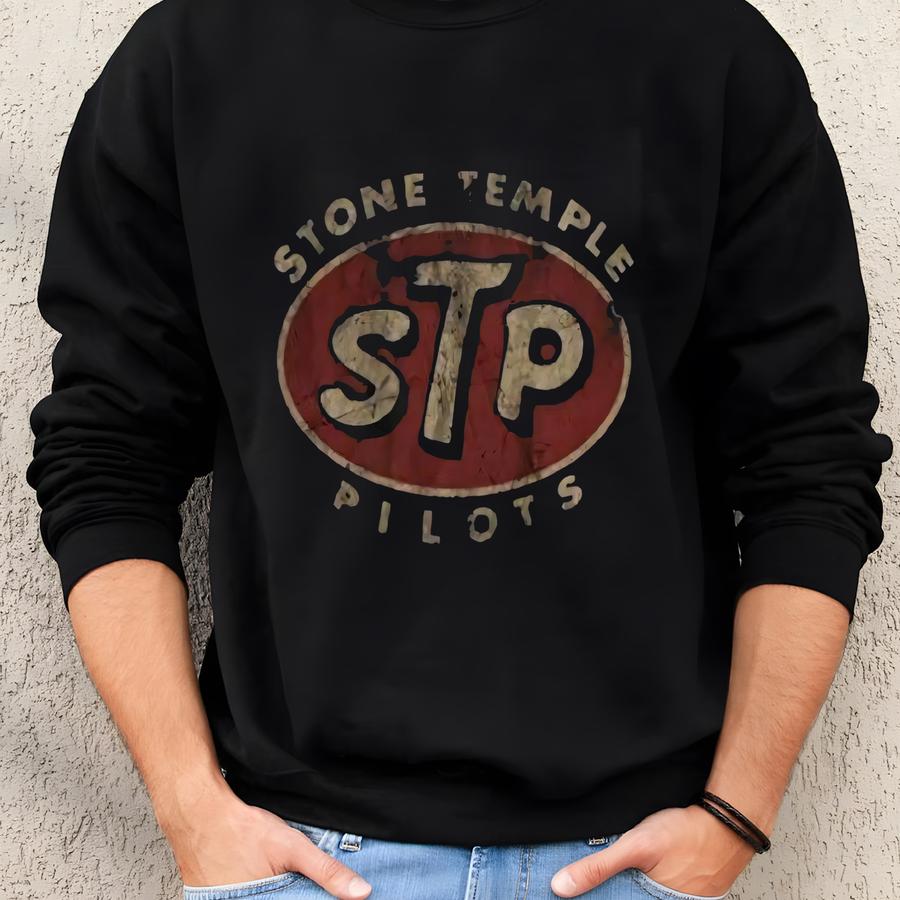Stone Temple Pilots T-shirt, Vintage Band Hoodie, Retro Halftone 90s Grunge Rock Unisex Sweatshirt Sweatshirt