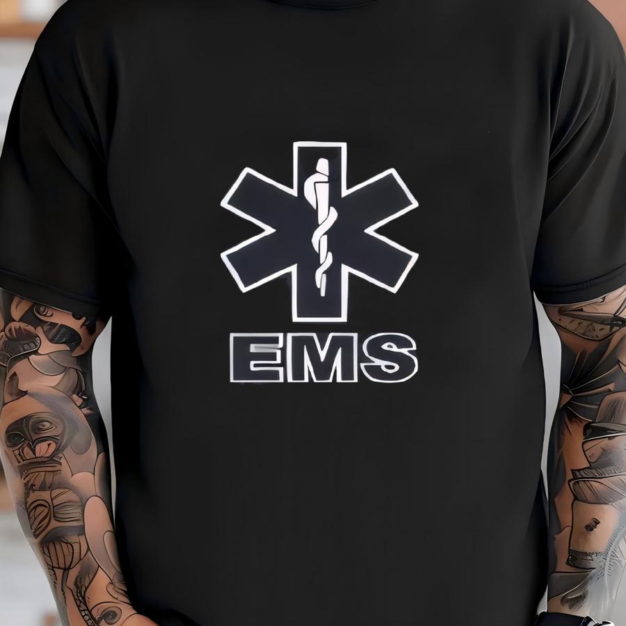 Ems (customizable) White On Black - Short Sve Moisture Wicking Shirts T-shirt