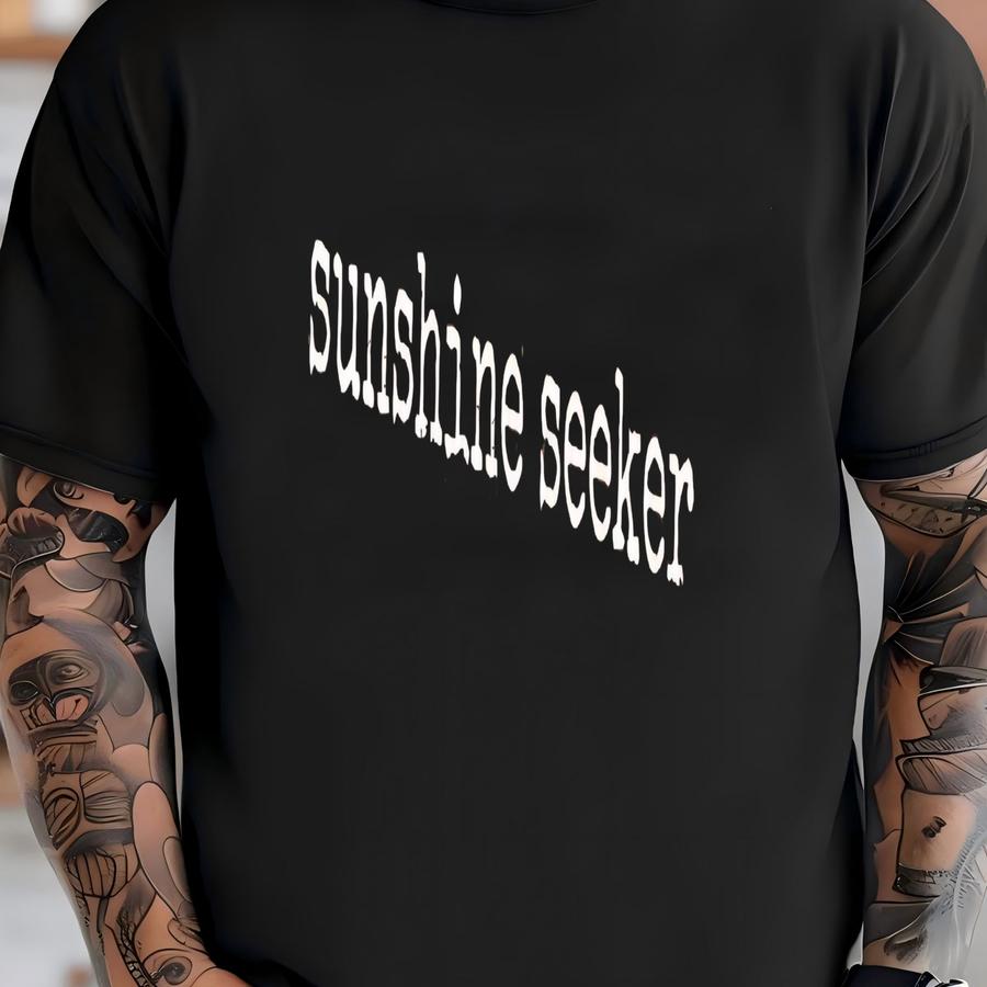 ® Sunshine Seeker Hoodie, Positive Summer Graphic Tee For Women Or Men, Happy Vibes Quote Shirt, Beach Gift T-shirt