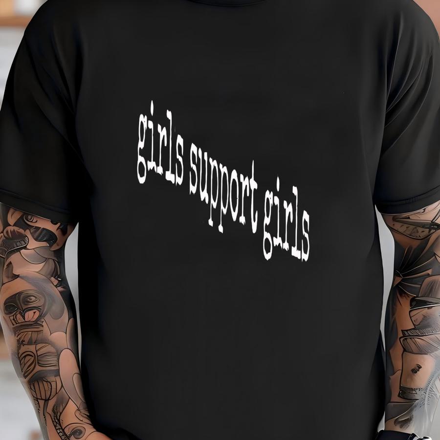 ® Girls Support Girls Hoodie, Empowering Feminine Tee For Women, Friendship Quote Shirt, Girl Gang Gift T-shirt