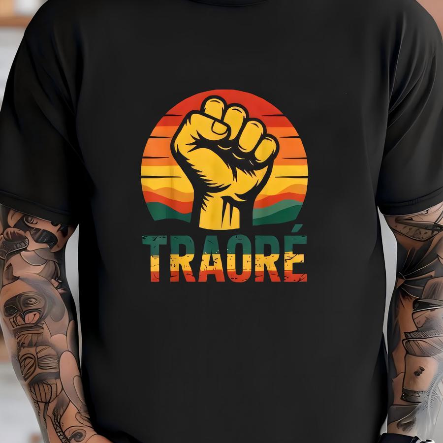 Burkina Faso Traore Hoodie, African Revolution Fist Sweatshirt, Thomas Sankara Tribute Hoodie, Ibrahim Traore Africa Pride, Freedom Power T-shirt