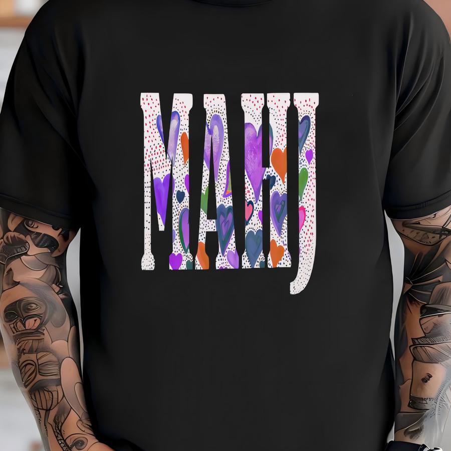 Mahj On Both Sides Of This Black 12 T-shirt