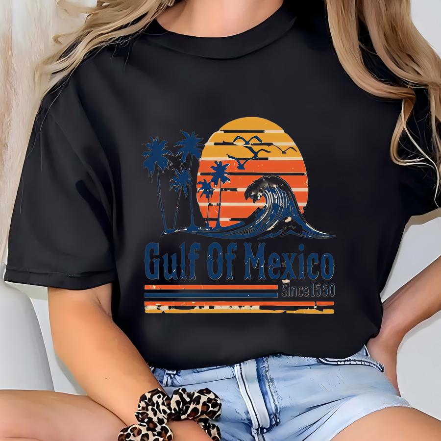 Retro Sunset Since 1550 Tshirt, Mexico Beach Shirt, Anti Shirt, Protest Tee, Political Tee, Anti  T-shirt