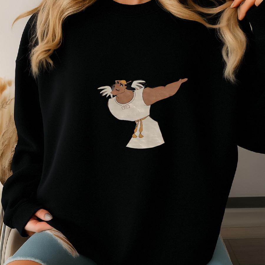 Retro 90s The Emperor's New Groove Kronk Evil Angel Matching Couple Shirt, Valentine Couple Matching Shirt, Valentine's Day Gift Him Her Sweatshirt