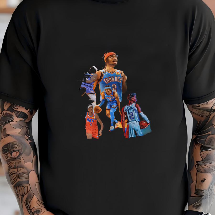 Vintage Shai Gilgeous-alexander Basketball Retro Unisex Shirt T-shirt