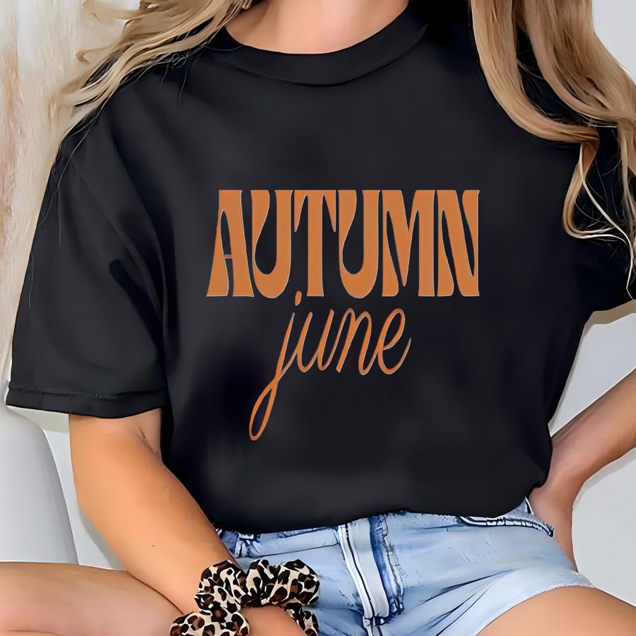 Baby Girl Coming Home Outfit: Autumn June  T-shirt
