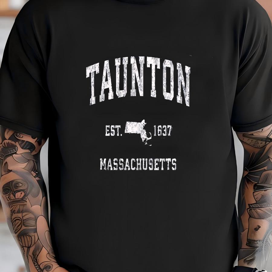 Taunton Massachusetts Shirt, Taunton Sweatshirt, Massachusetts Gift, Taunton Ma Shirt, Massachusetts Travel, Massachusetts State, Women T-shirt