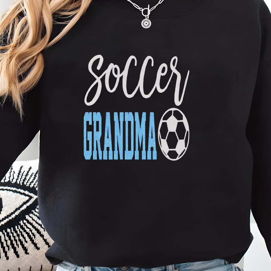 Glitter Soccer Grandma Shirt | Soccer Shirts | | Gift For Her | Gift For Grandma | Personalized Soccer Gift | Custom Colors Sweatshirt