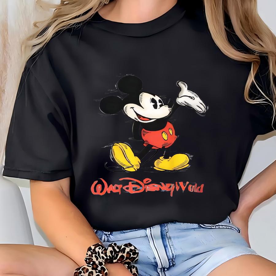 Vintage Mouse Walt Sweatshirt X Mouse Cartoon Printed Sweater Walt  Cartoon Crewneck Size Xxl T-shirt