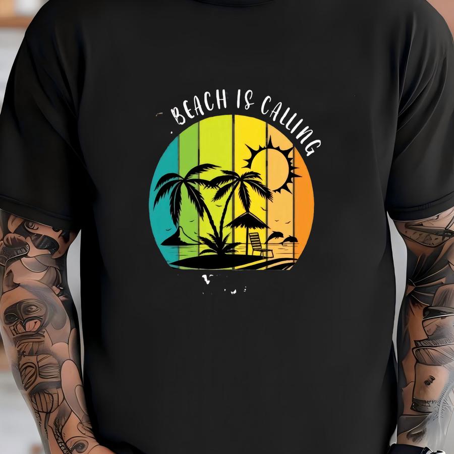 The Beach Is Calling And I Must Go Hoodie, Family Cruise Shirt, Cruising , Vacay Tee, Beach Shirt, Summer Vacation Tee, Summer Vibes T-shirt