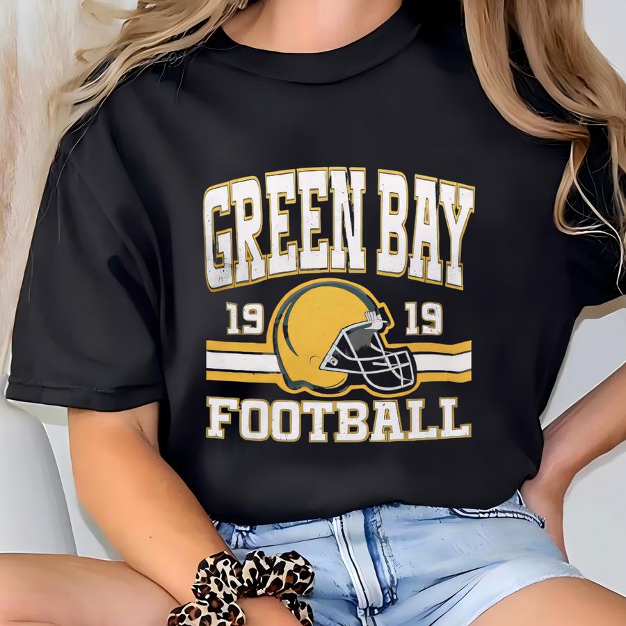Green Bay Football Dad Shirt, Drafted For The Best Dad Tshirt, Fathers Day Gift, Retro Green Bay Fan Shirt, Dad Game Day Football Tee T-shirt