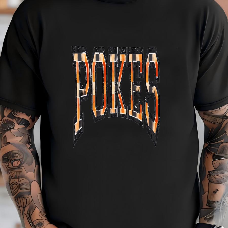 Cowboys Fan Pokes Baseball Tee For Her Shirt Gift For Osu Alumni Gameday Apparel Osu Football Gameday Shirt T-shirt