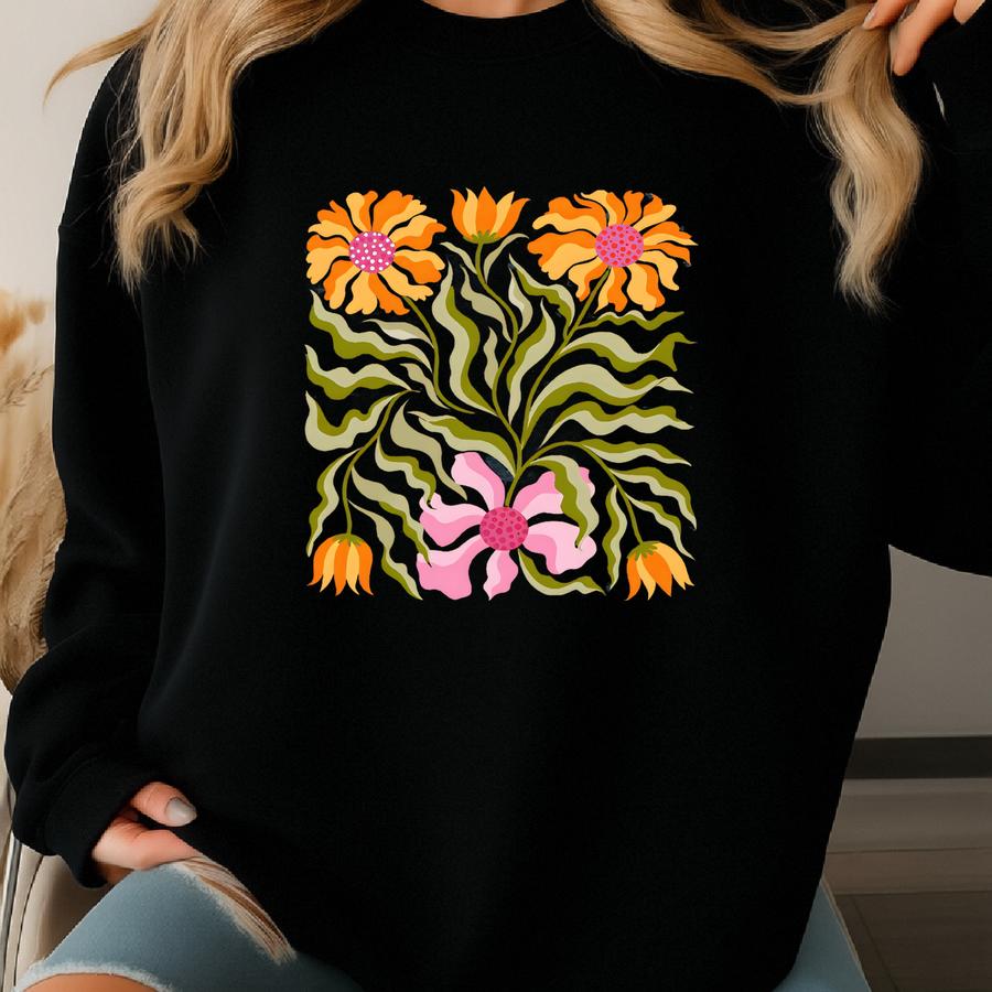 ® Shirt, Boho Wildflowers Shirt, Pressed Flowers Tee, Plant Lover Gift, Gardening Shirt, Flowers Shirt, Nature Shirt, Floral Sweatshirt