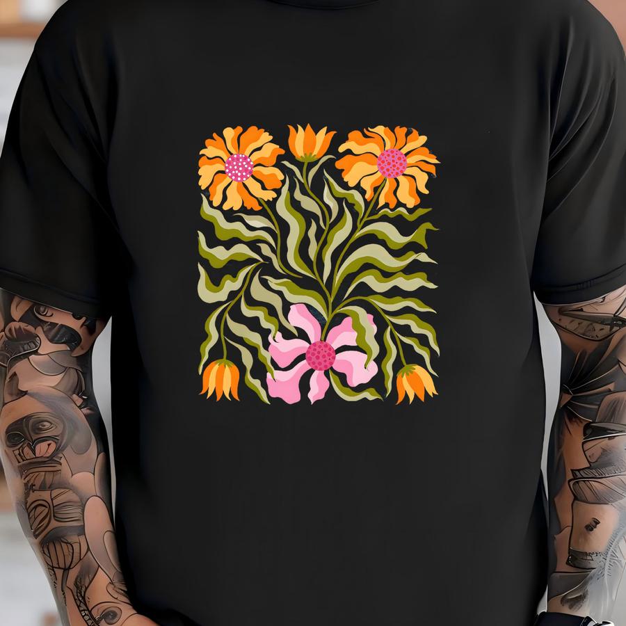 ® Shirt, Boho Wildflowers Shirt, Pressed Flowers Tee, Plant Lover Gift, Gardening Shirt, Flowers Shirt, Nature Shirt, Floral T-shirt
