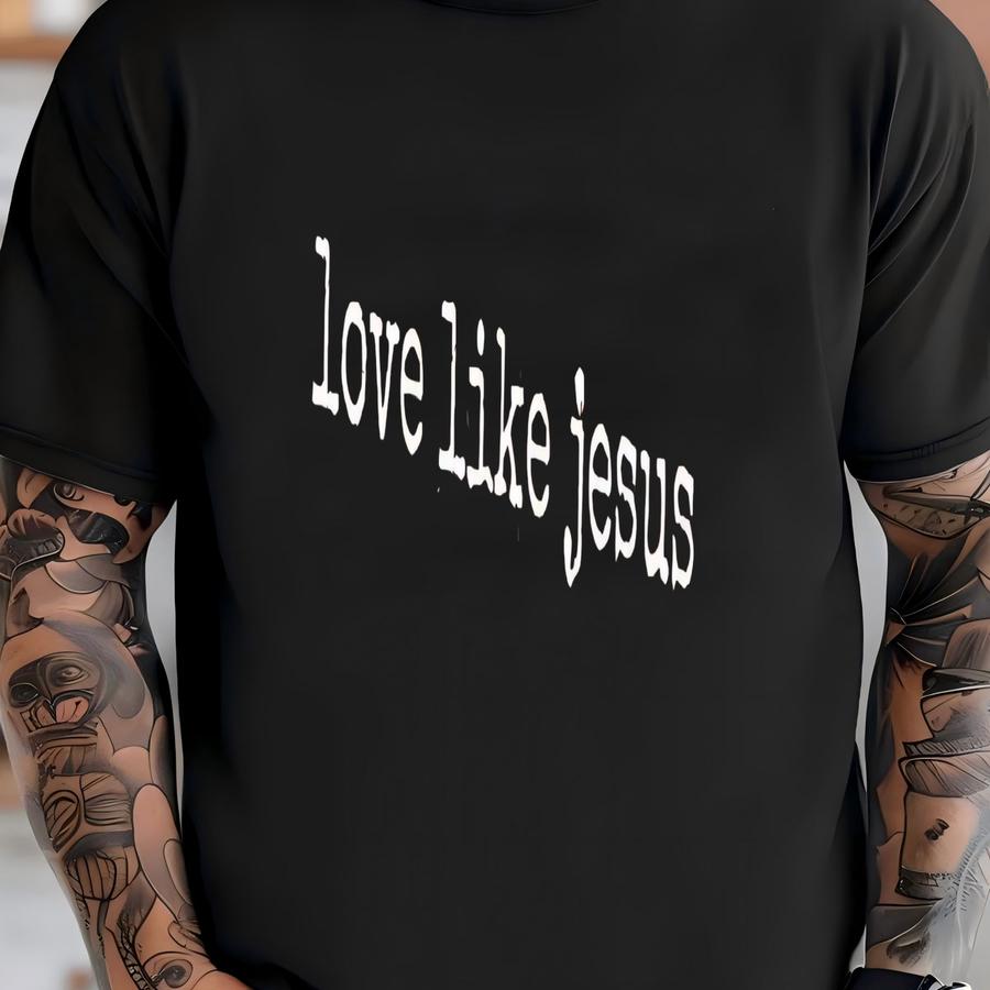® Love Like Jesus Hoodie, Faith-based Christian Tee For Women, Bible Verse Shirt, Religious Encouragement Gift T-shirt