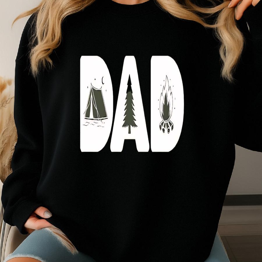 Camping Dad Shirt, Camper Dad Sweatshirt, Adventure Dad Shirt, Camp Lover Dad Gift Hoodie Sweatshirt