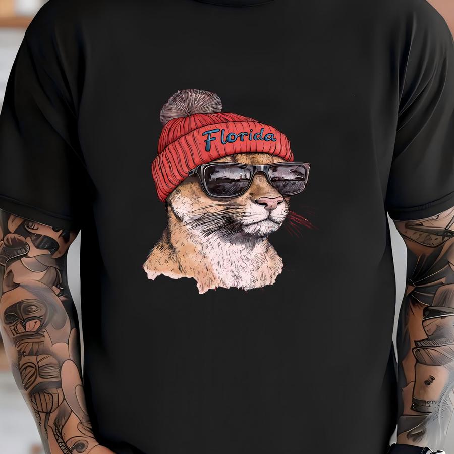 Florida Hockey Retro Crewneck Toddler Tshirt, Vintage Sunshine State Hockey Jumper, Unisex Throwback Shirt, 90s Style Fan Apparel - Toddler T-shirt