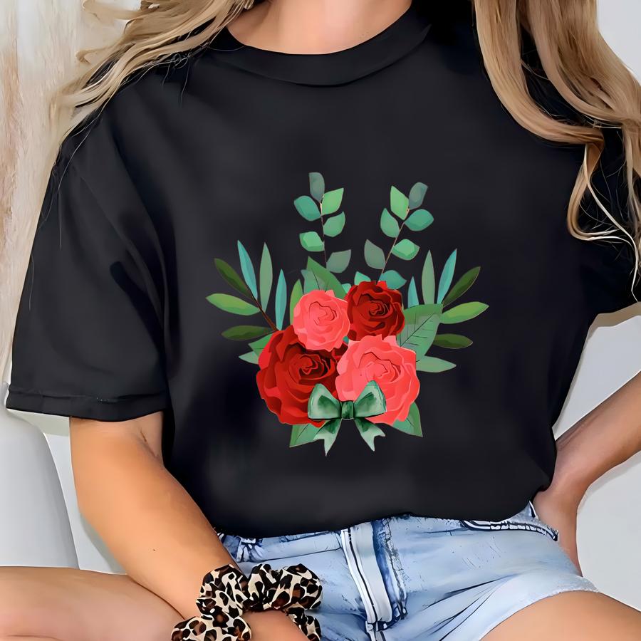 Where The Roses Never Fade Bella Canvas Unisex Tee - Floral Graphic Shirt, Christian Tee, Going To Heavan Tee T-shirt