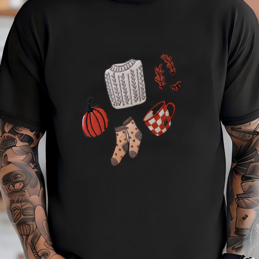 Dainty Cozy Collage Sweatshirt -- Fall Sweatshirt T-shirt