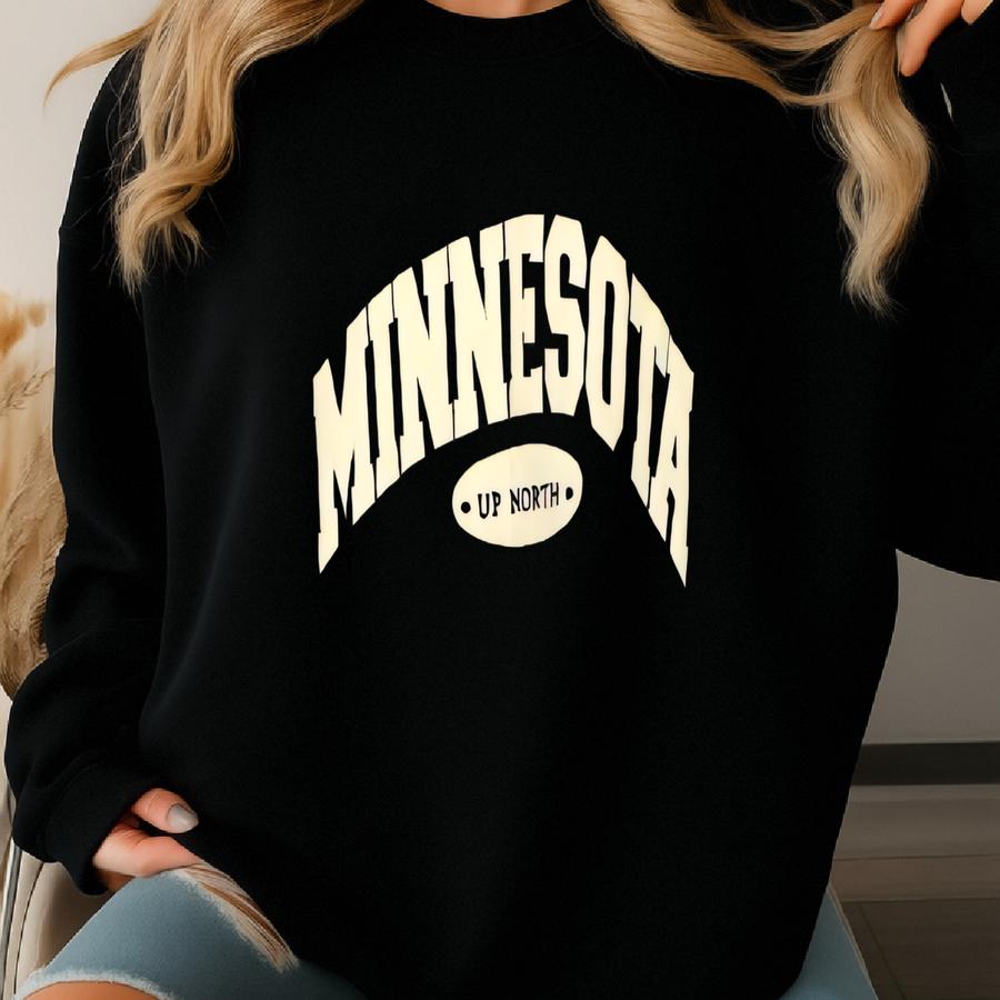 Vintage Minnesota Up North Sweatshirt X Minnesota Up North Spell Out Logo Crewneck Minnesota Us State Boxy Sweater Size Xxl Sweatshirt