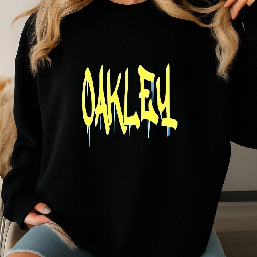 Vintage Oakley Surfing Black Sweatshirt Oakley Logo Crewneck Oakley American Streetwear Jumper Oakley Sweater Size Xl Sweatshirt