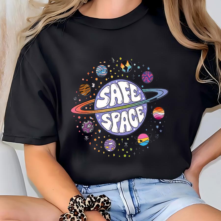 Safe Space Shirt, Funny Pride Shirt, Pride Month Gift, Lgbt Support Shirt, Lgbtq Shirt, Lesbian Queer Shirt, Proud Ally Tee, Pride Month Tee T-shirt